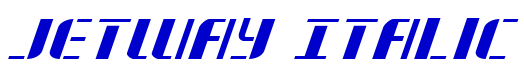 Jetway Italic font